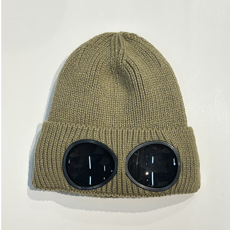 Wholesale Autumn Winter Windproof Glasses Knitted Hat Acrylic Knitted Hat